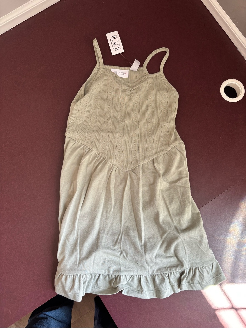 NWT drop waist Green Knit Tank Dress - Girls